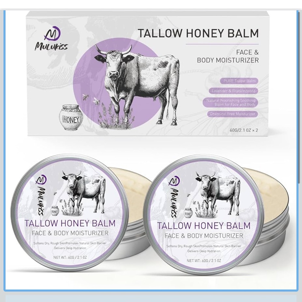 Tallow Honey Balm Face & Body Moisturizer - Cream